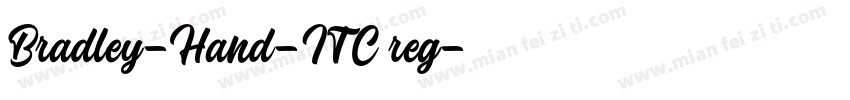 Bradley-Hand-ITC reg字体转换
